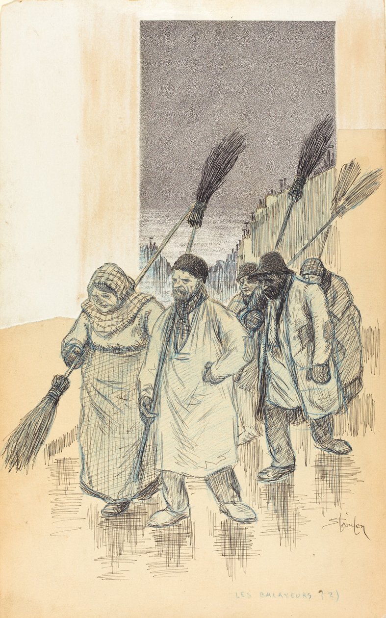 Zamiatarki, 1888. autorstwa Théophile Alexandre Steinlen