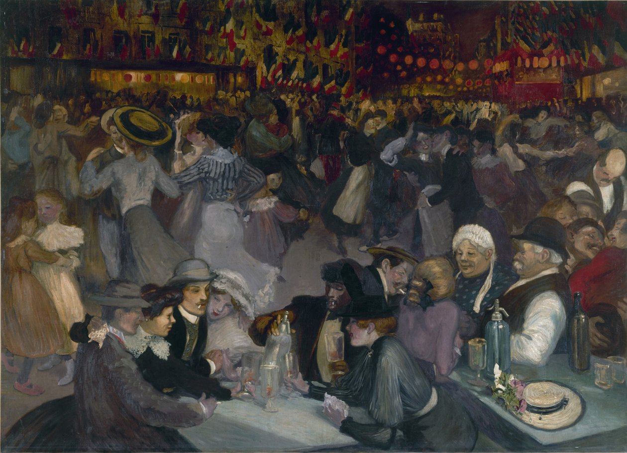 Bal 14 lipca autorstwa Théophile Alexandre Steinlen