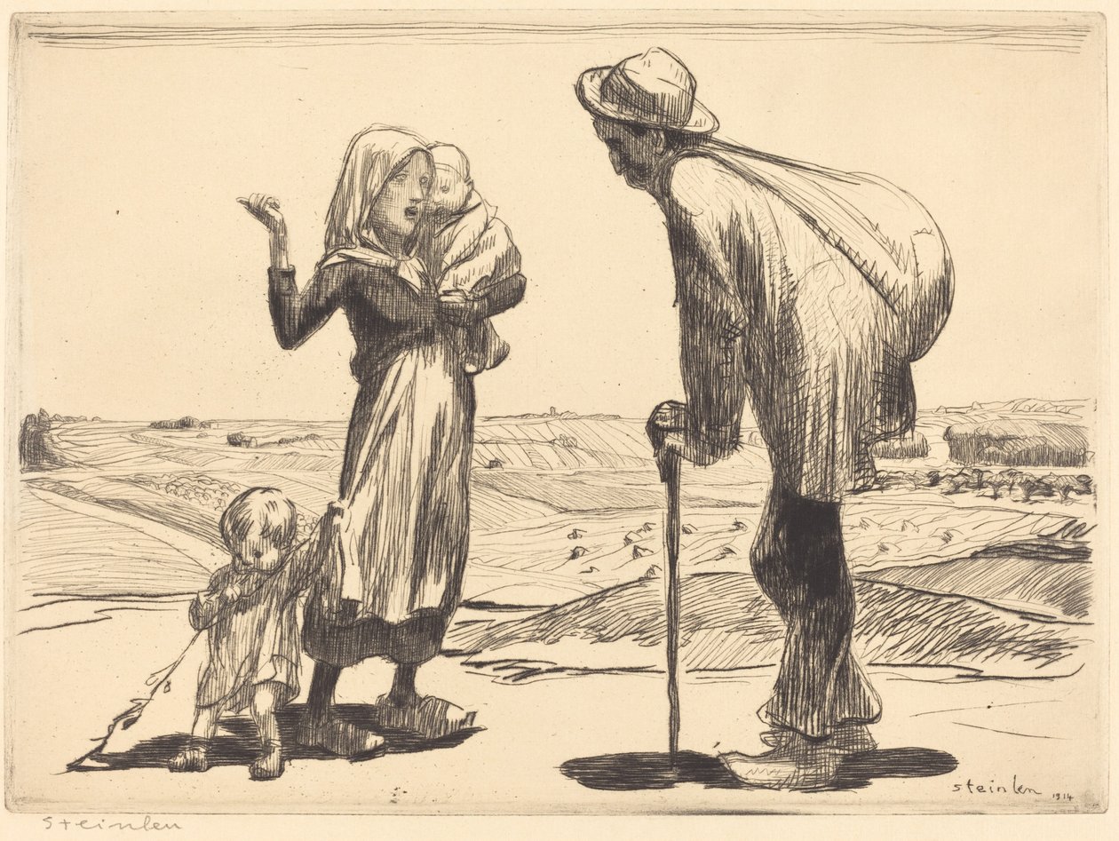 Odległe miasto autorstwa Théophile Alexandre Steinlen