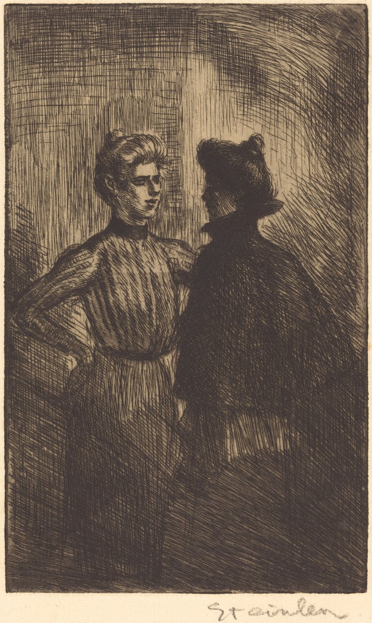 Spotkanie spotyka się, 1902. autorstwa Théophile Alexandre Steinlen