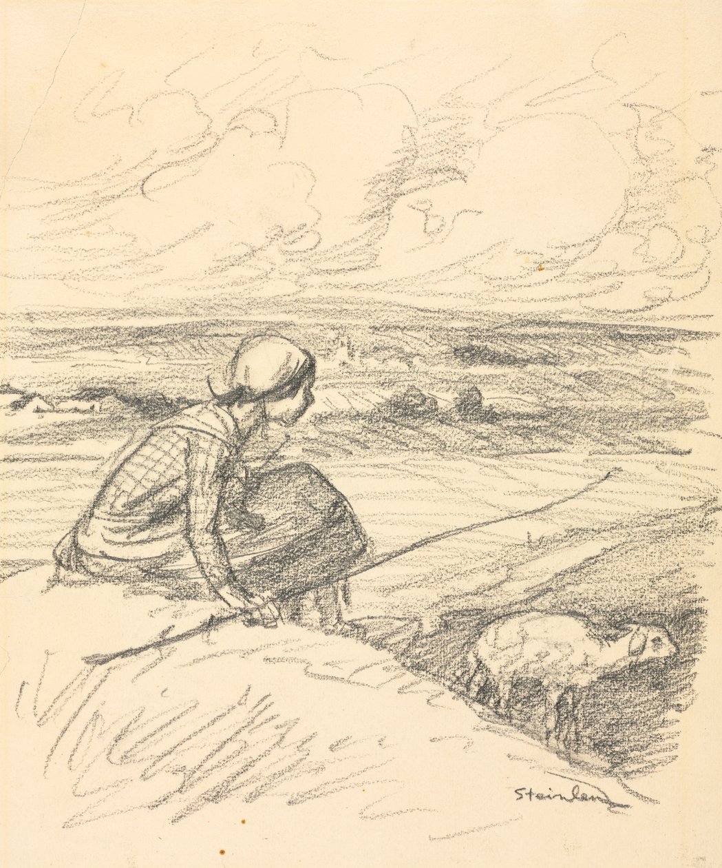 Pasterka, czwarta ćw. XIX w. lub pierwsza ćw. XX w. autorstwa Théophile Alexandre Steinlen