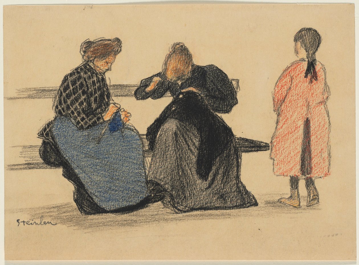Trzy postacie autorstwa Théophile Alexandre Steinlen