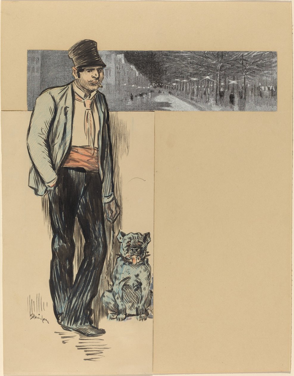 Na wieś autorstwa Théophile Alexandre Steinlen