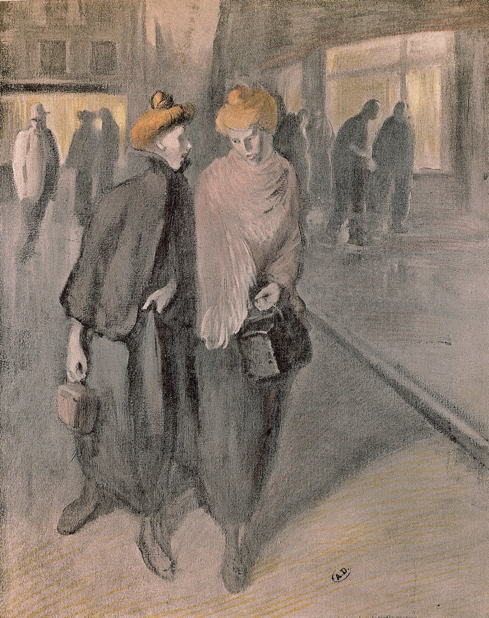 Pracujące kobiety, około 1900 r. (rysunek) autorstwa Théophile Alexandre Steinlen