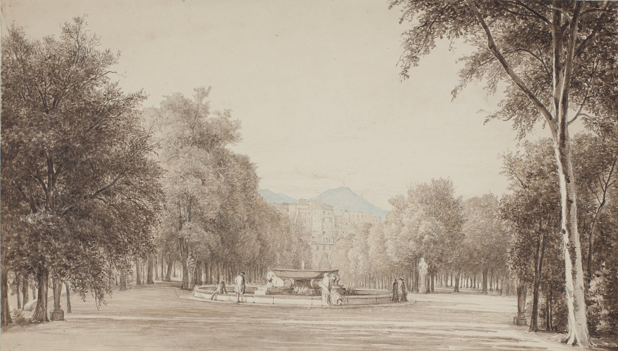 Między Villa Reale (obecnie Villa Nazionale) w Neapolu? autorstwa Thorald Brendstrup