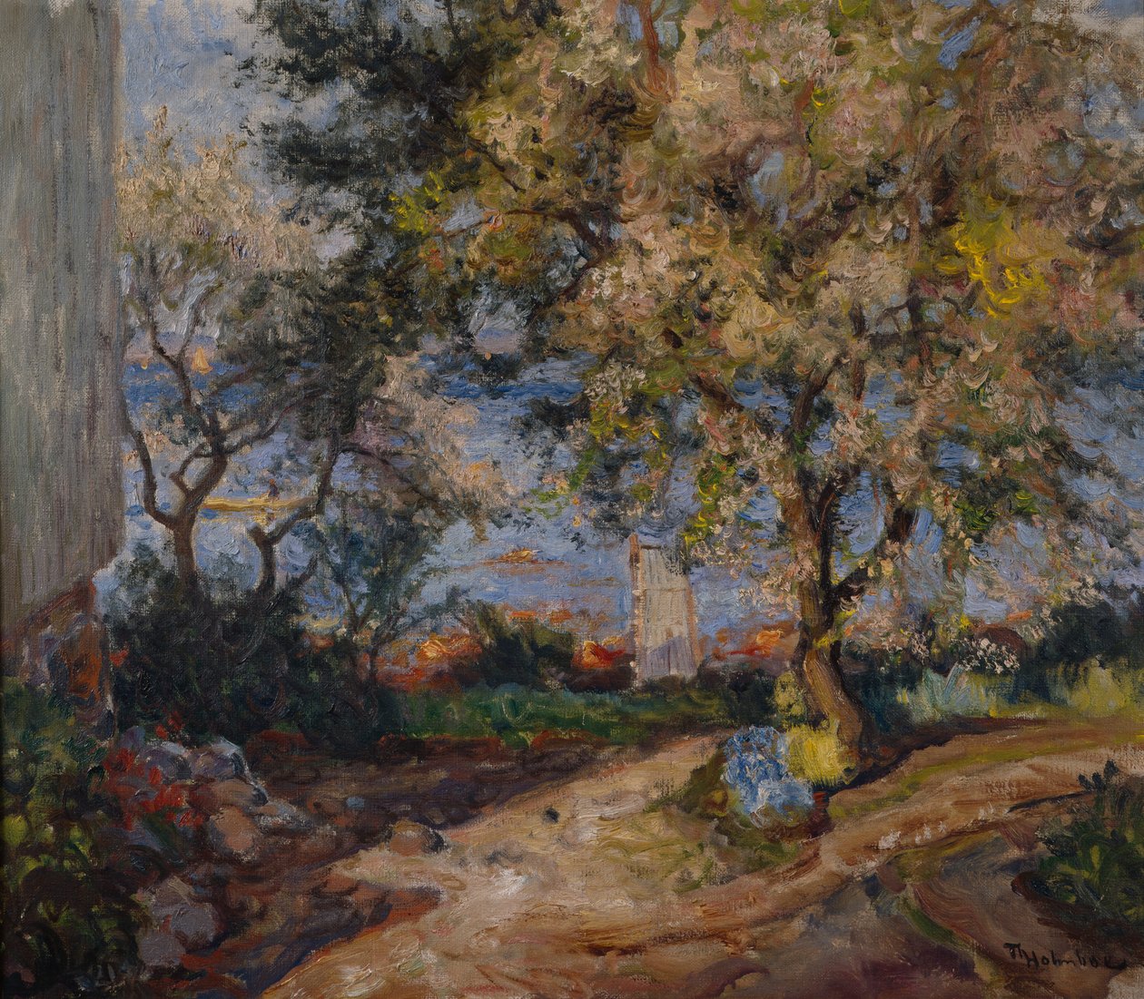 Kwitnący owoc (olej na płótnie) autorstwa Thorolf Holmboe
