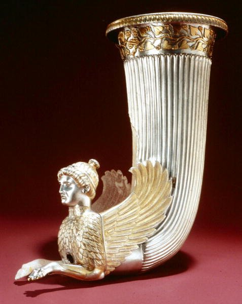 Rhyton (srebrny) autorstwa Thracian
