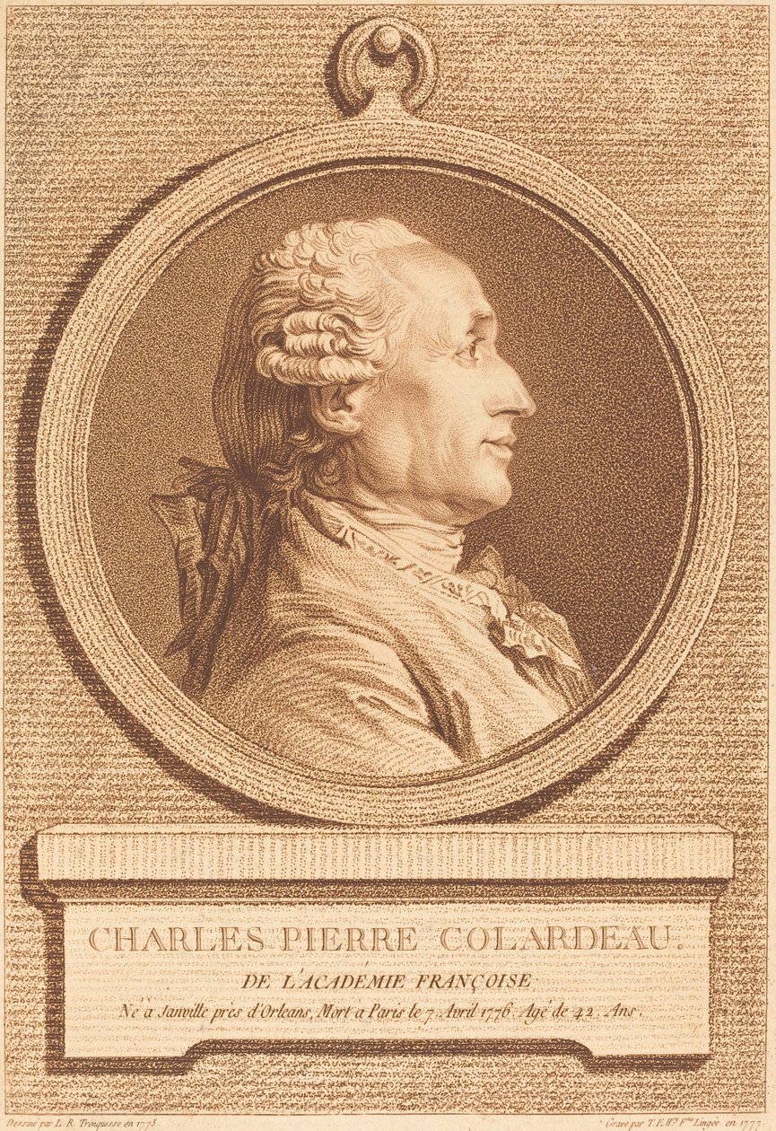 Charles Pierre Colardeau autorstwa Thérèse Éléonore Lingée after Louis Rolland Trinquesse
