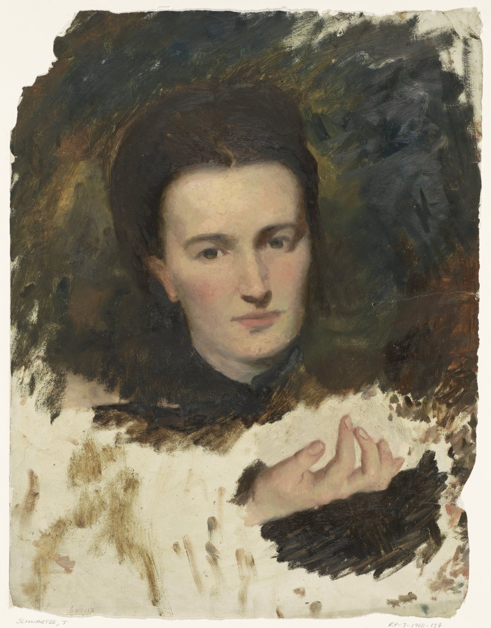 Portret kobiety autorstwa Thérèse Schwartze