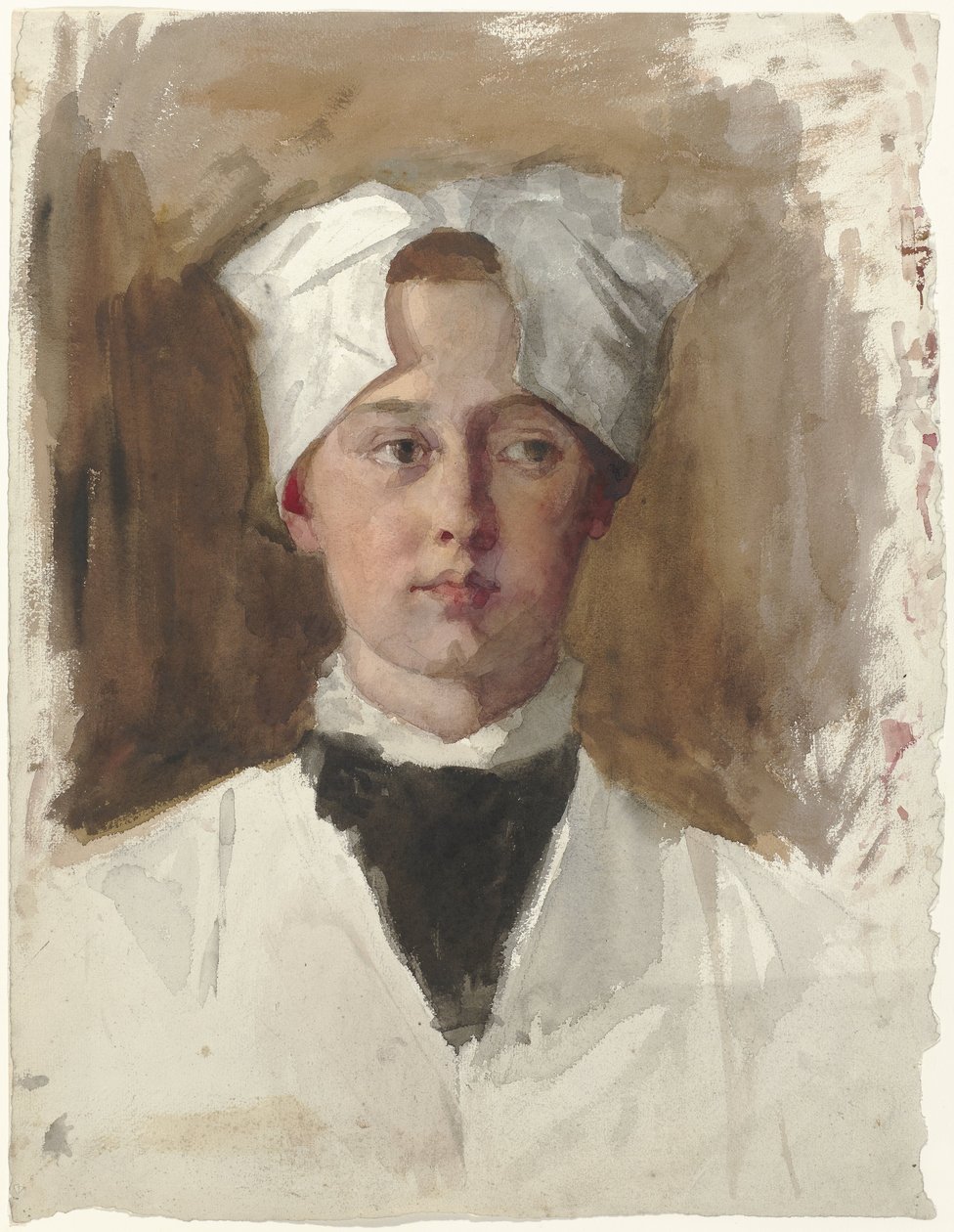 Portret dziewczynki sieroty autorstwa Thérèse Schwartze