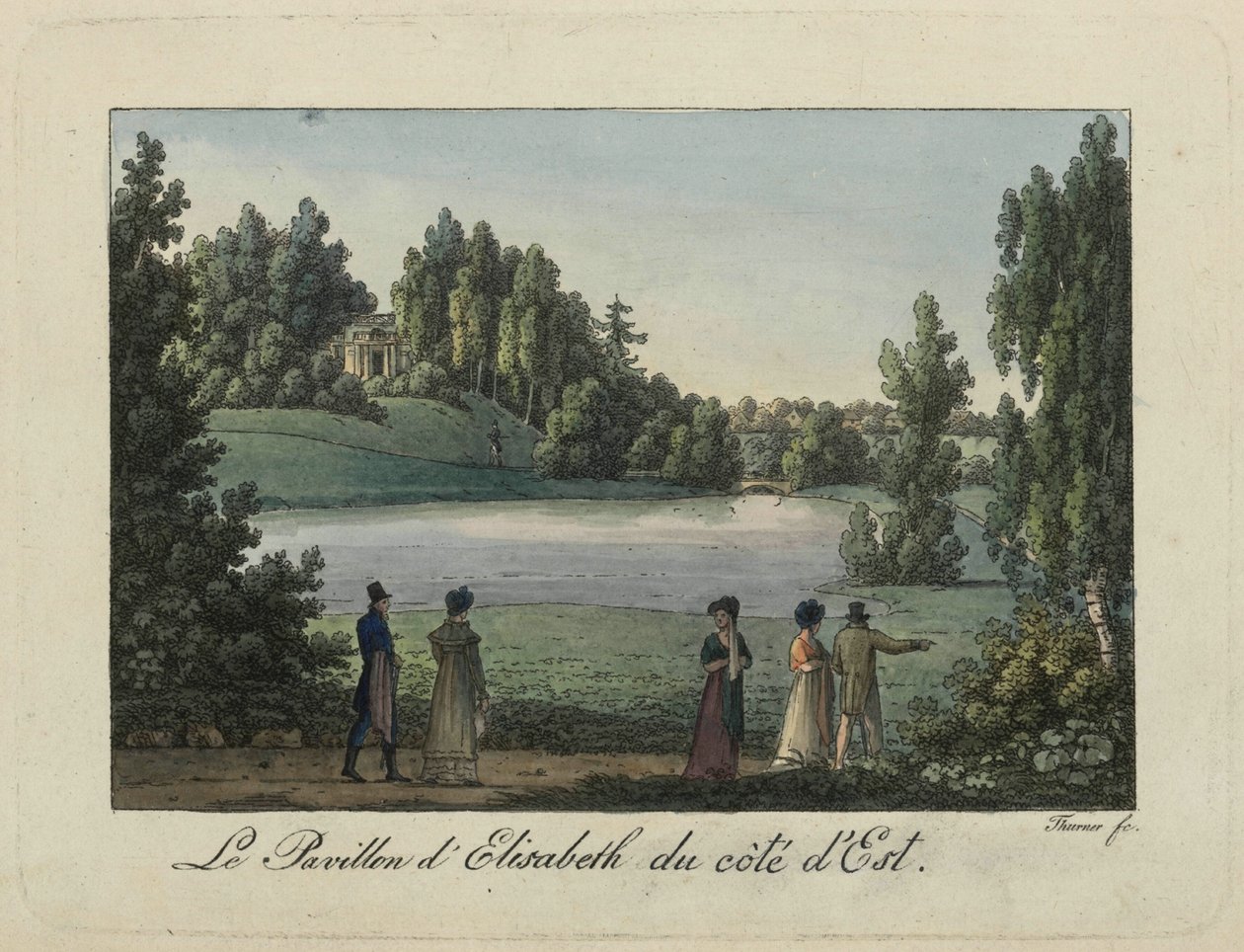 Pawilon Elżbiety w Pawłowsku, lata 1810. XIX wieku. autorstwa Thurner