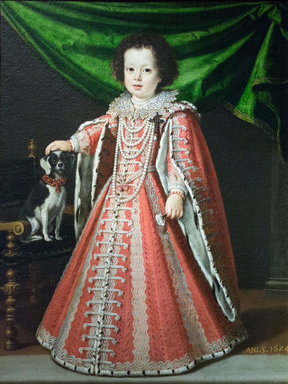 Portret Vittorii della Rovere jako dziecka autorstwa Tiberio di Titi