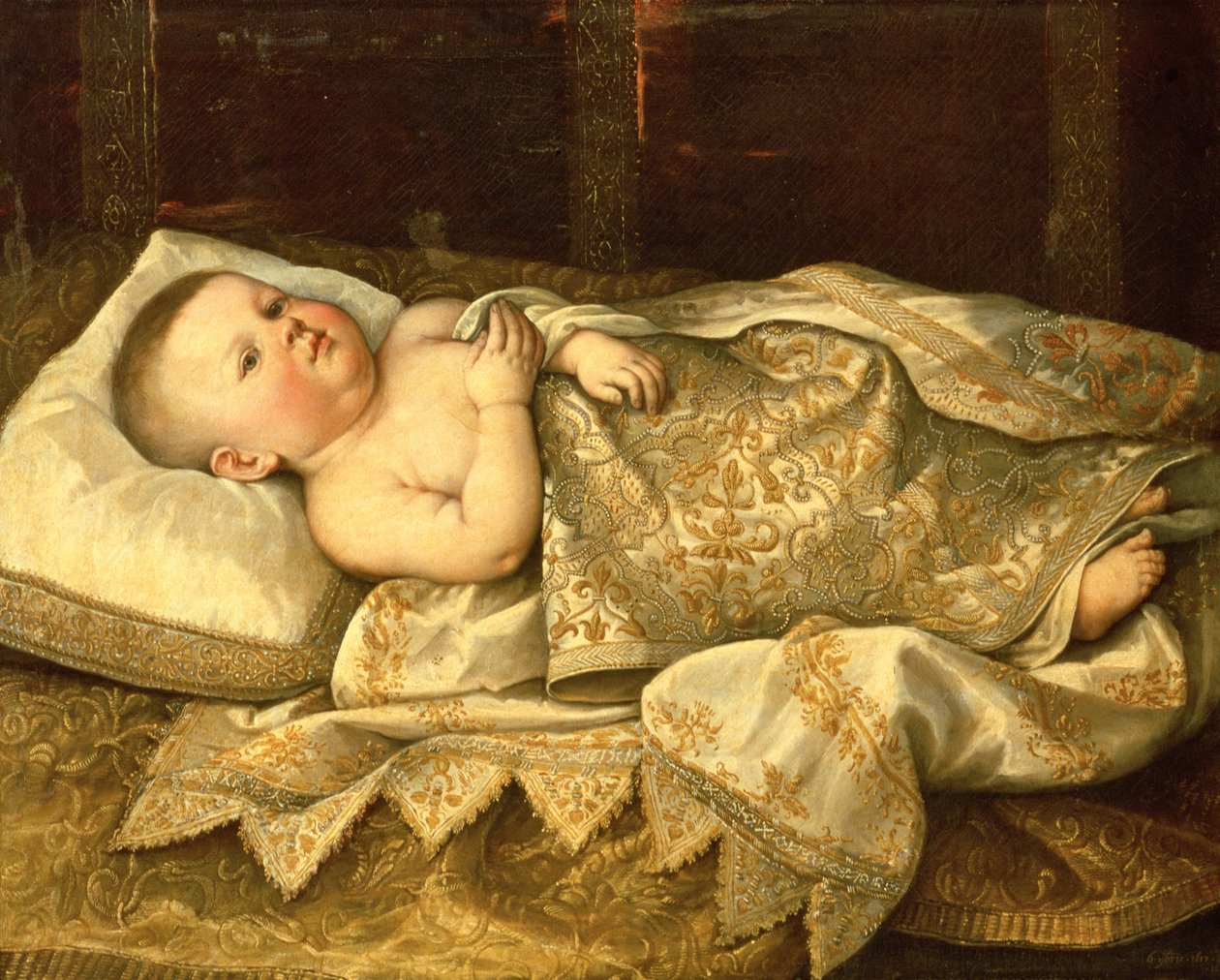 Portret księcia Leopolda de Medici jako niemowlęcia autorstwa Tiberio di Tito