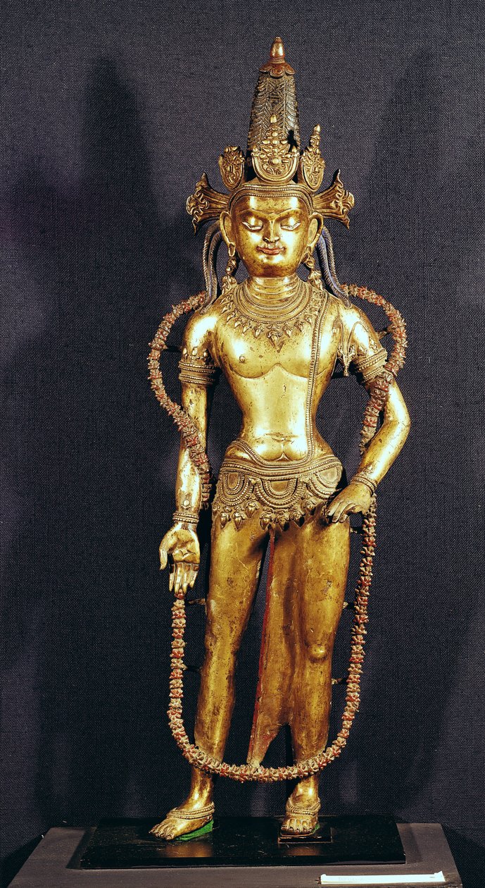 Bodhisattwa Avalokitecvara, XV-XVI w. (brąz) autorstwa Tibetan School