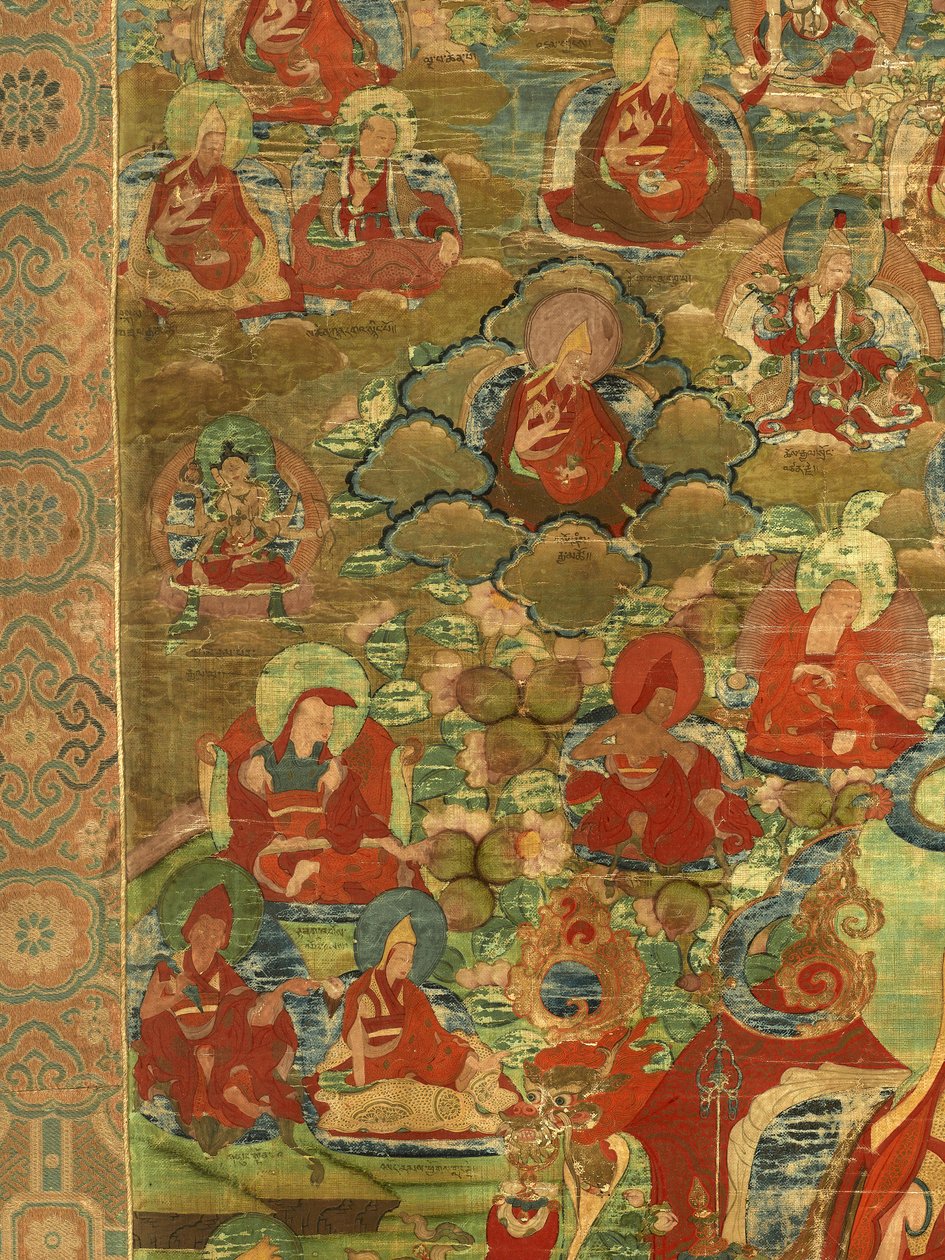 Fragment trzeciego Panczenlamy Losan Penden Yeshe autorstwa Tibetan School