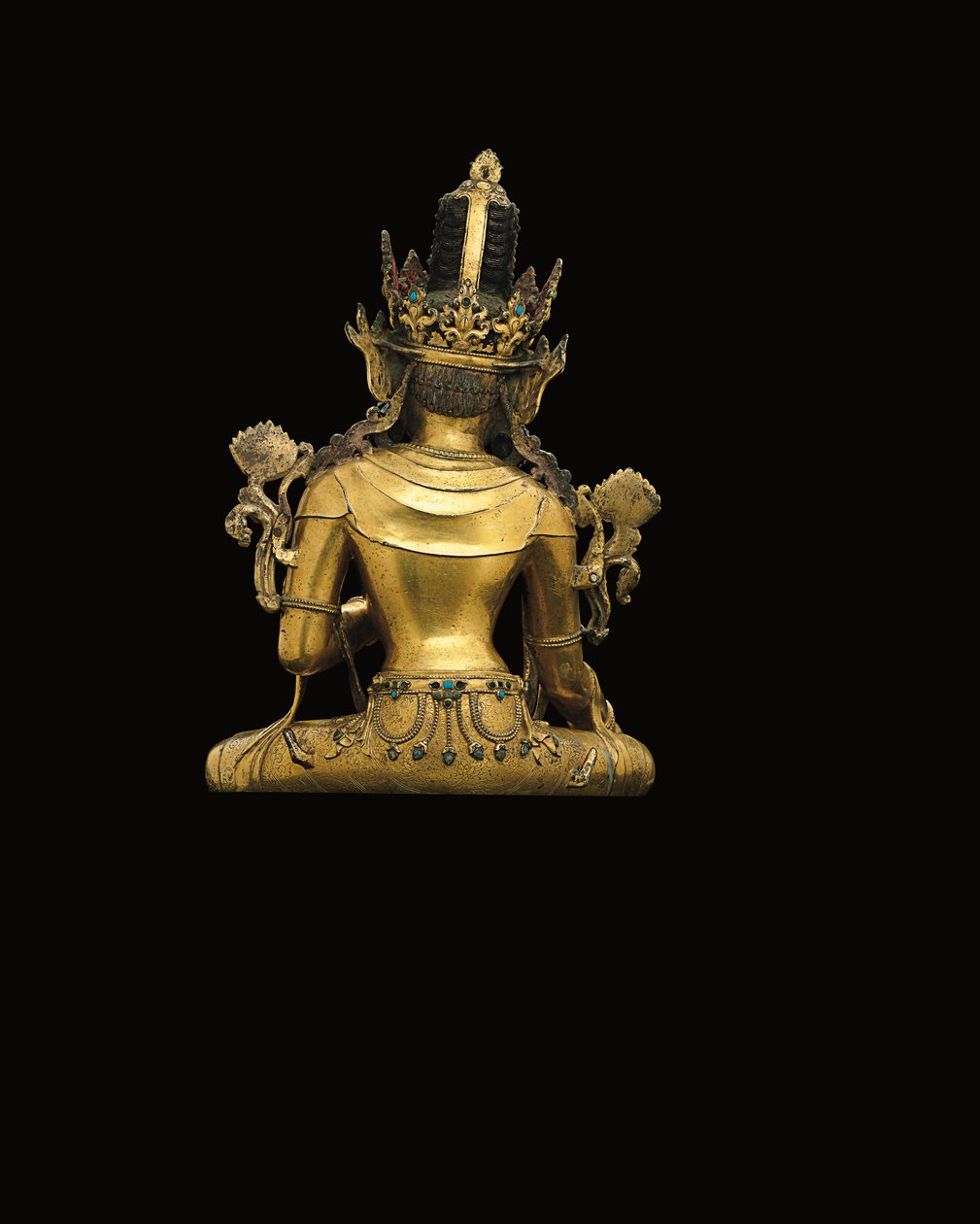 Cesarska figura Awalokiteśwary (patrz także od 474250 do 474254) (z pozłacanego brązu) autorstwa Tibetan School