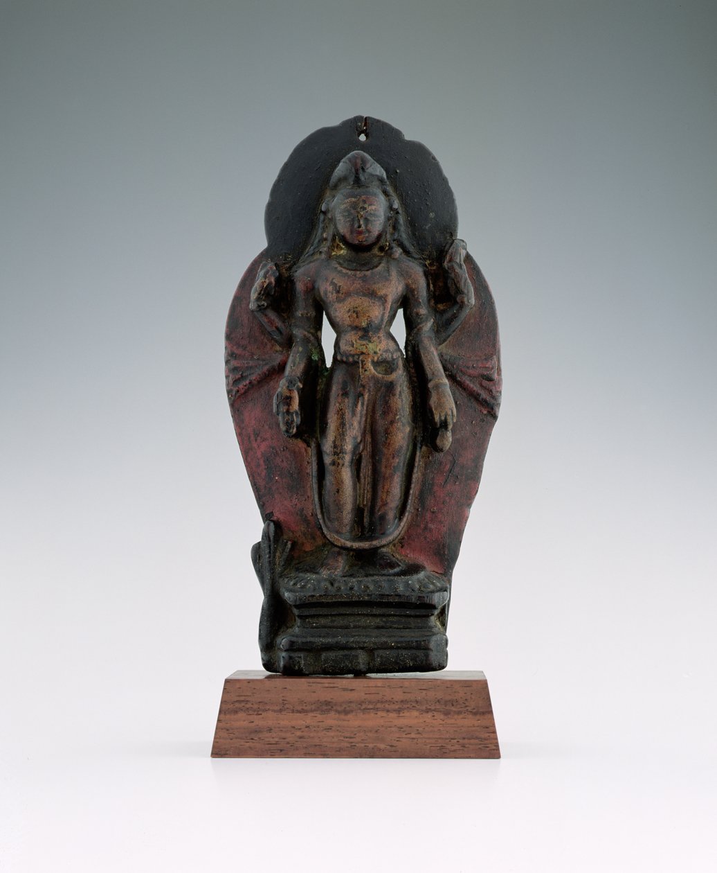 Jatamukuta Lokesvara, XI-XII wiek (drewno i pigment) autorstwa Tibetan School