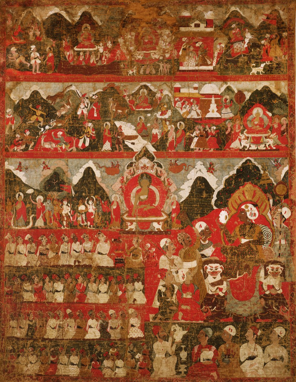 Dziękuje (malowany jedwab) autorstwa Tibetan School