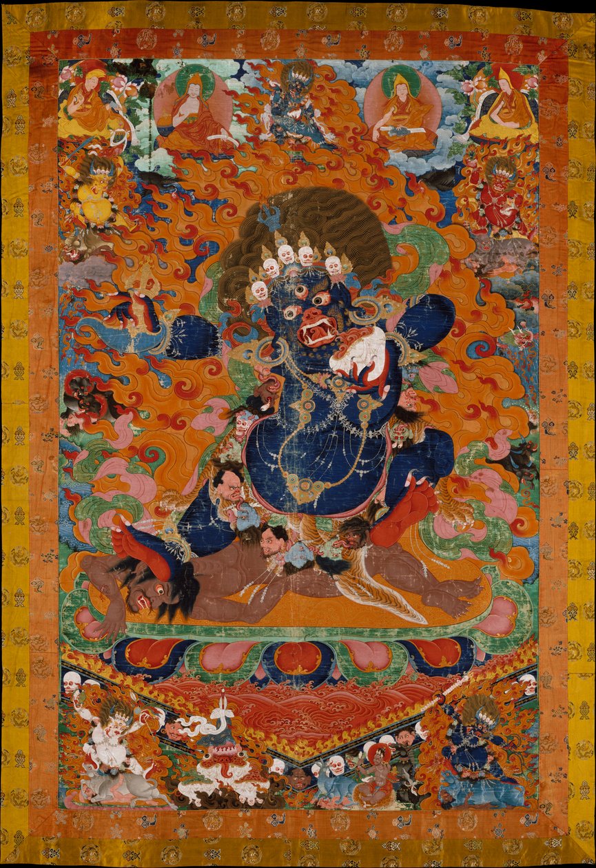 Yamantaka, Niszczyciel Boga Śmierci, ok. 1700-30 autorstwa Tibetan School