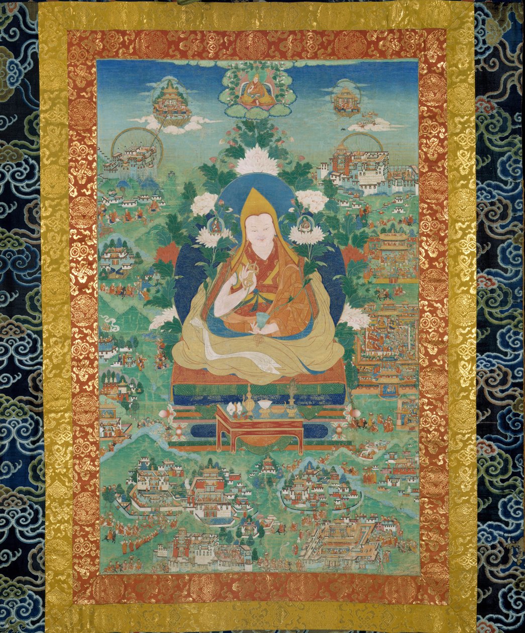 Ngałang Lobsang Gyatso 1617-1682, V Dalajlama, XVIII wiek. autorstwa Tibetan culture.