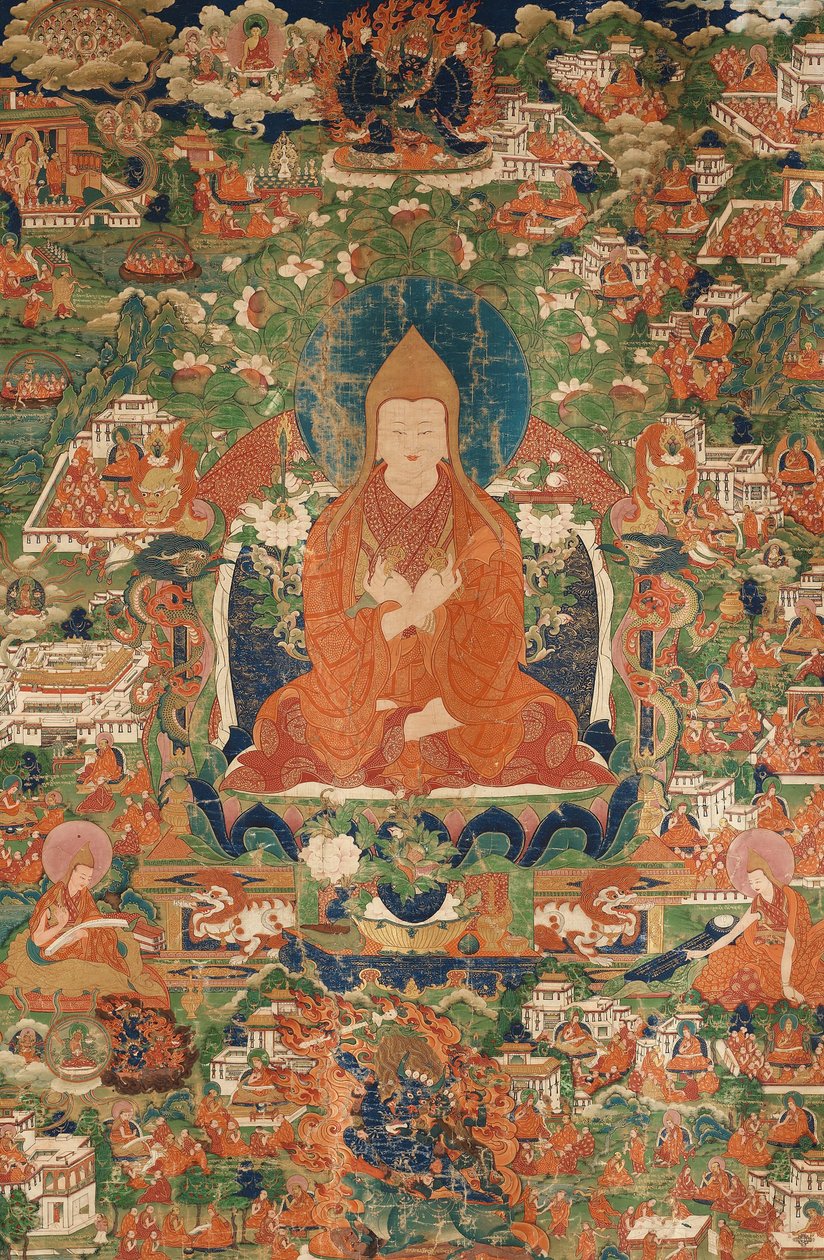 Congkhapa, koniec XVIII - początek XIX wieku. autorstwa Tibetan culture.