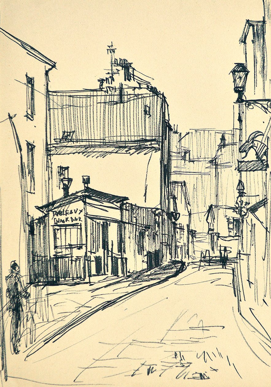 Chevalier de la Barre Street (Paryż) autorstwa Tibor Dengyel