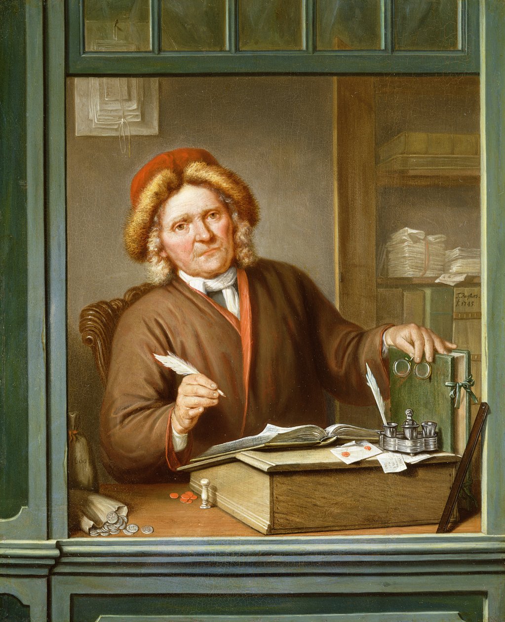 Poborca podatkowy, 1745 autorstwa Tibout Regters