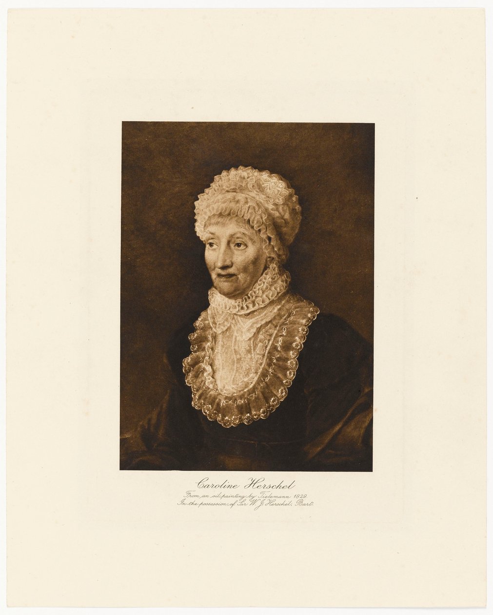 Caroline Herschel autorstwa Tielemann Tielemann