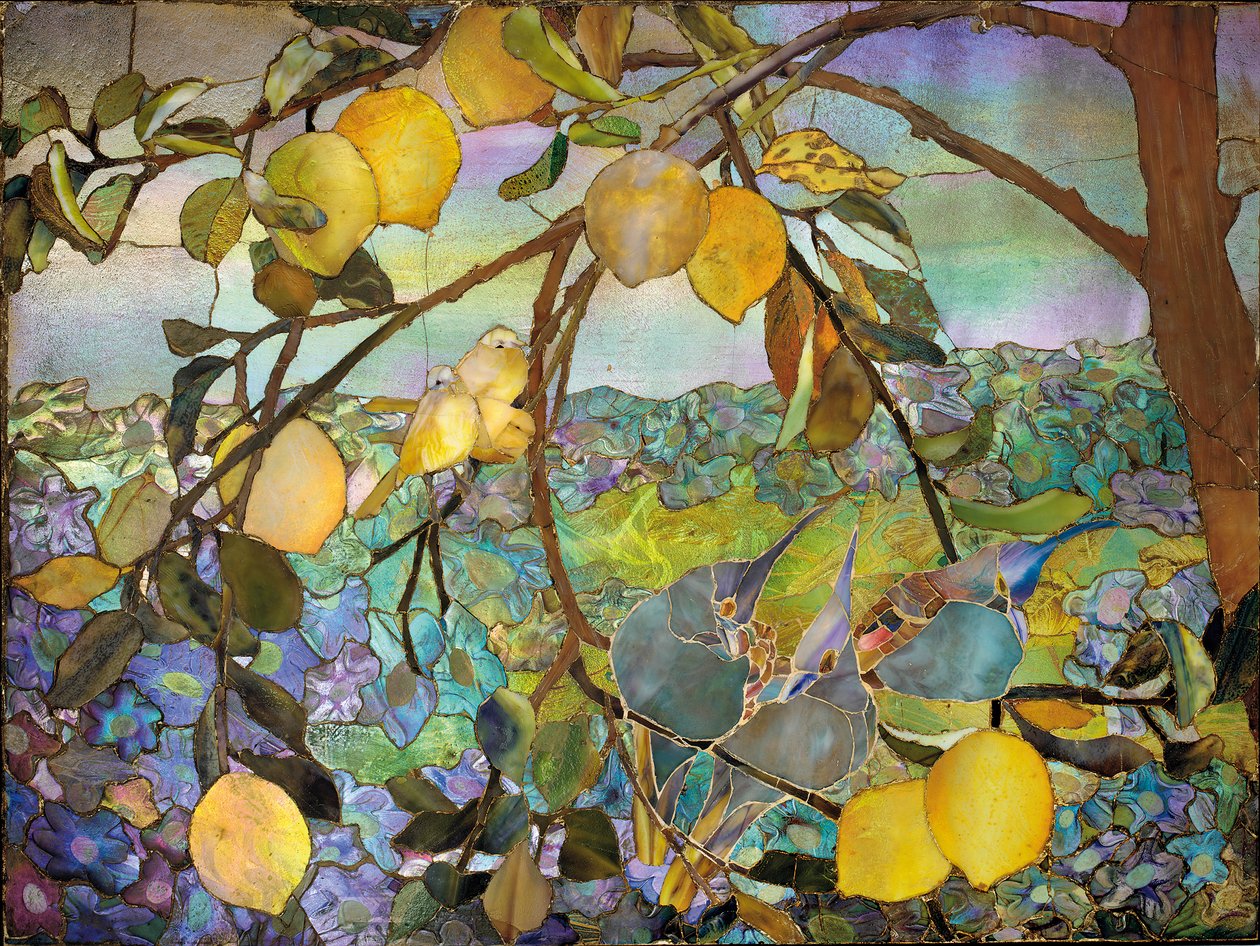 Panel mozaikowy Favrile, ok. 1910 autorstwa Tiffany Studios