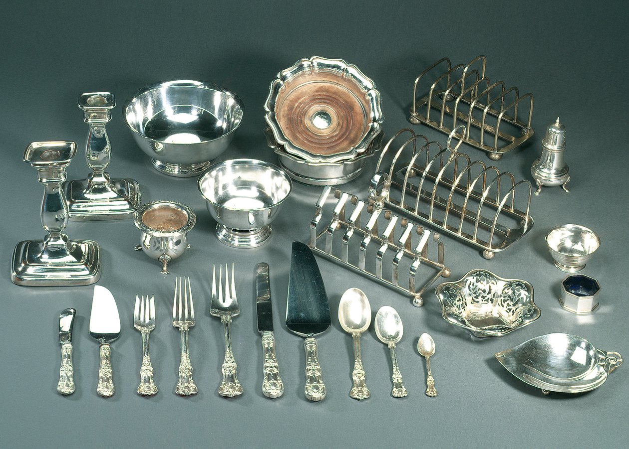 Serwis stołowy, koniec XIX wieku (srebrny) autorstwa Tiffany and Company