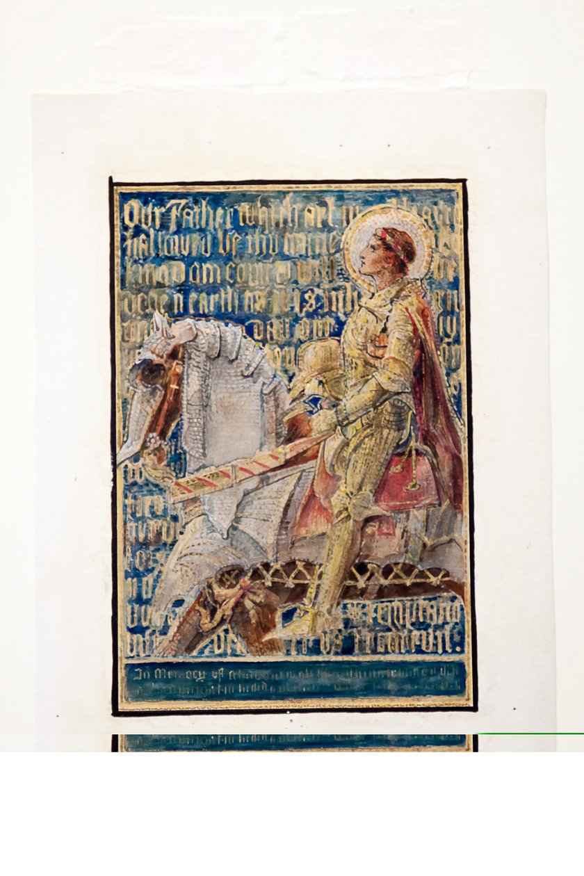 Karykatura do modlitwy Lordów, szkic do mozaiki, Ernest Whitehouse Memorial, ok. 1896 r. autorstwa Tiffany and Company Tiffany and Company
