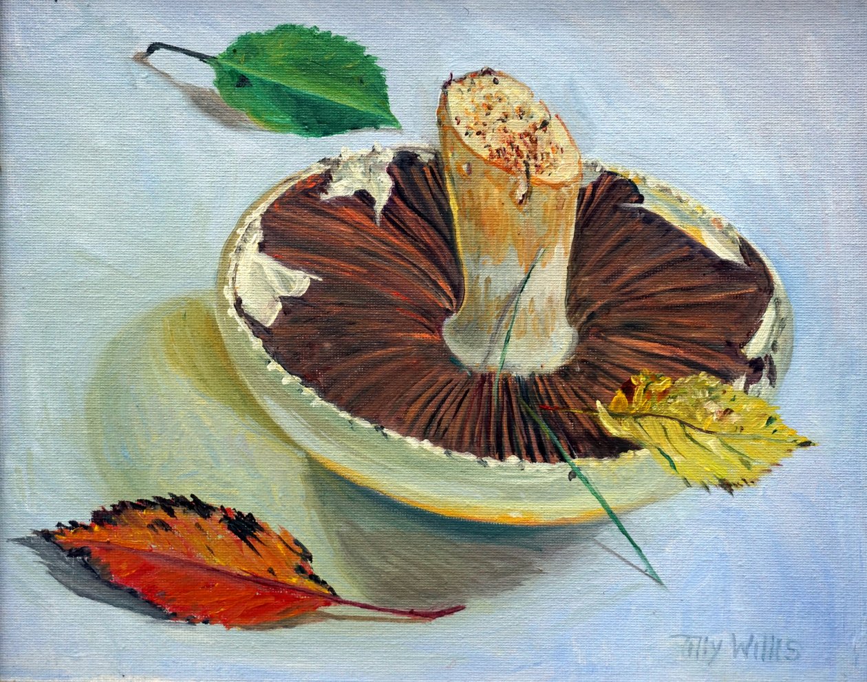 Jesienna martwa natura, 2017, olej autorstwa Tilly Willis