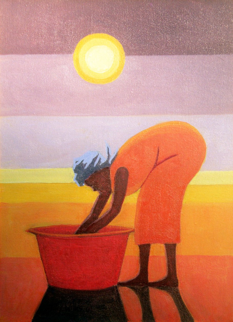 Czerwone wiadro, 2002 autorstwa Tilly Willis