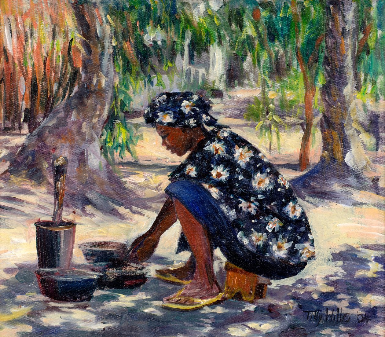 Kobieta gotująca, 2004 autorstwa Tilly Willis