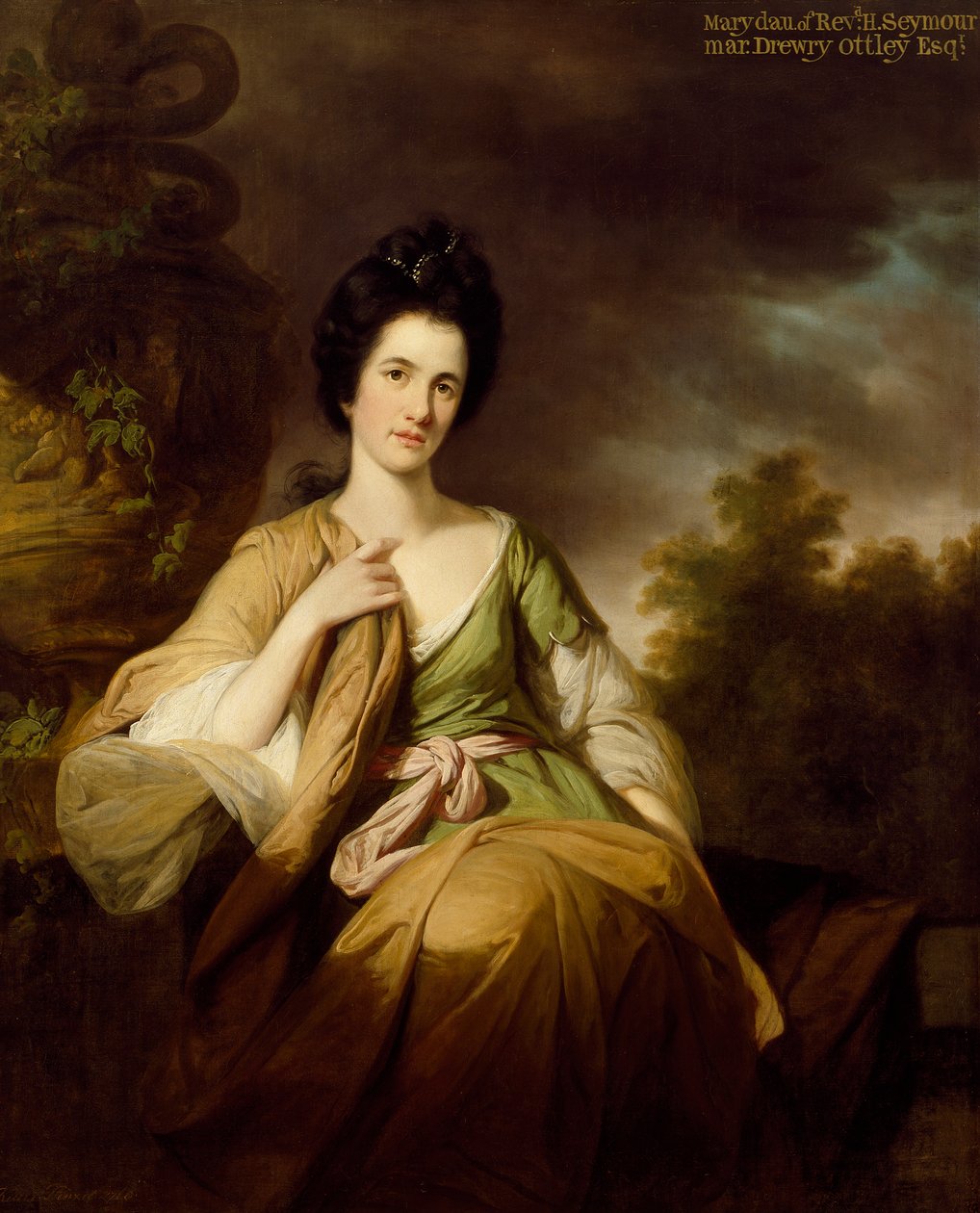 Pani Drewry Ottley, 1768 r. autorstwa Tilly Kettle