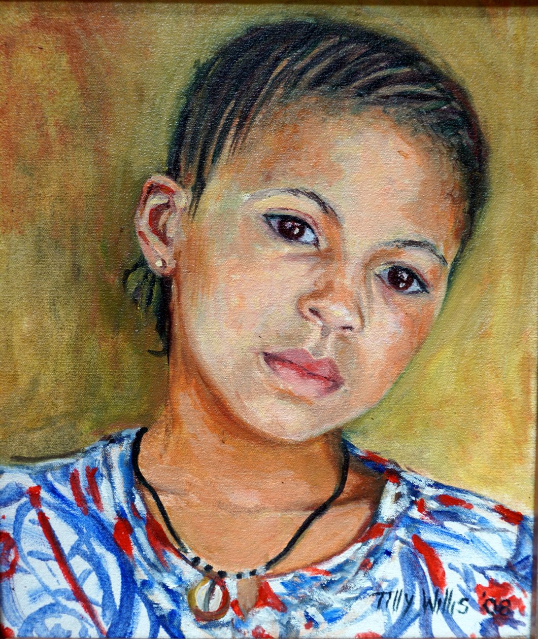 Dziewczyna z warkoczami 2008 autorstwa Tilly Willis