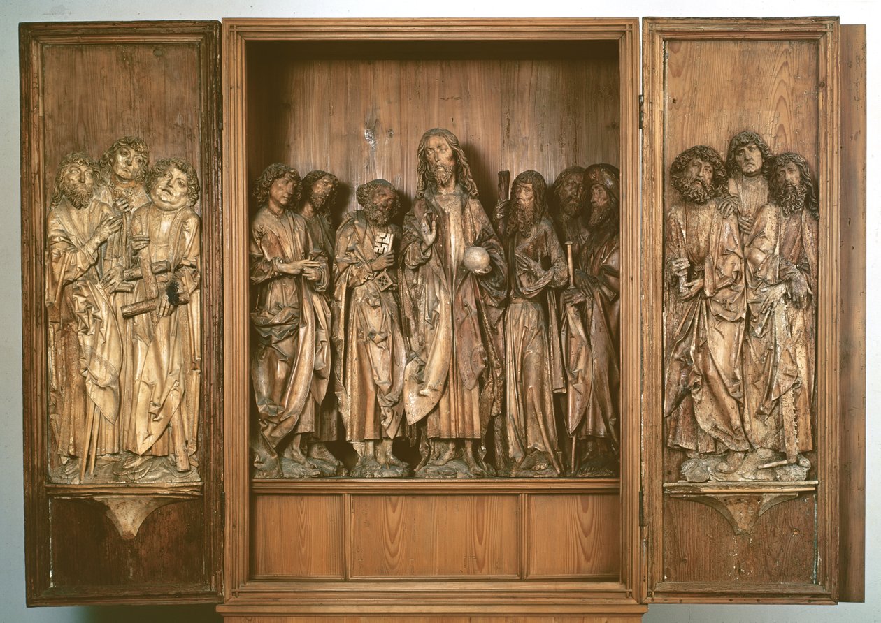 Windsheim Tryptyk przedstawiający Chrystusa z dwunastoma apostołami (drewno) autorstwa Tilman Riemenschneider