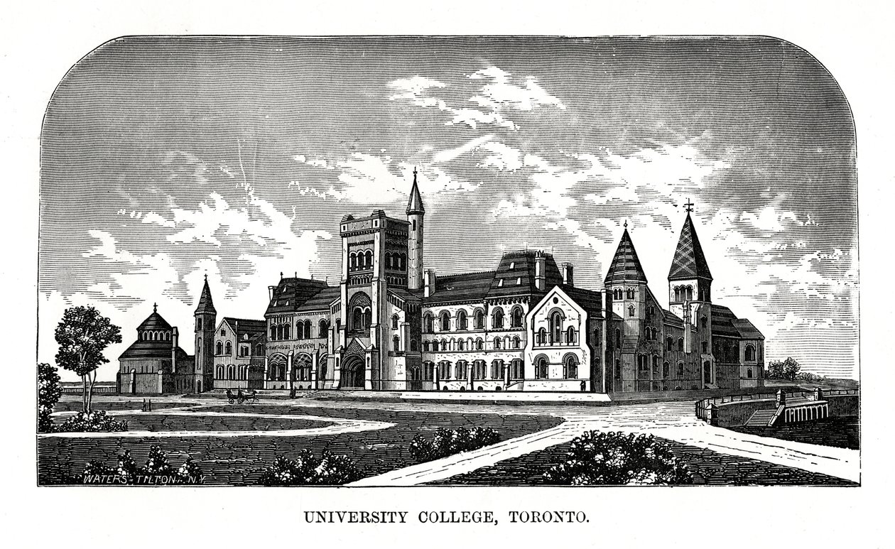 University College, Toronto, Kanada, XIX w. autorstwa Tilton Waters