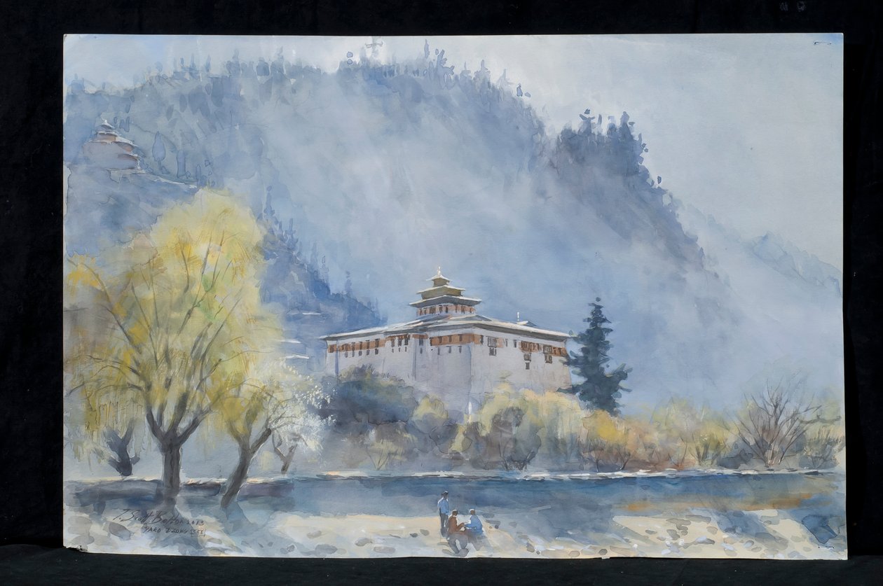 Paro Dzong, Bhutan, 2013 autorstwa Tim Scott Bolton