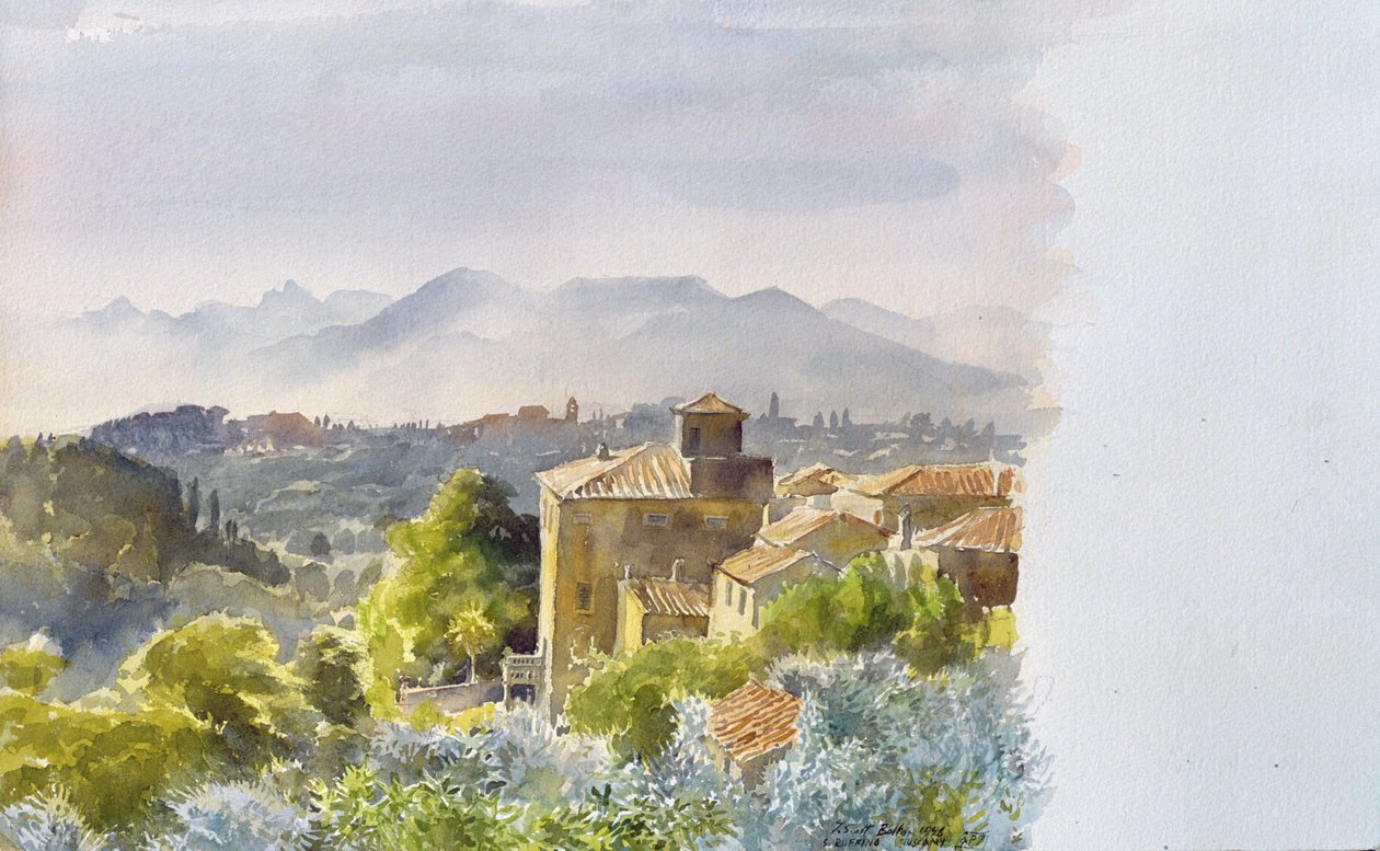 San Ruffino, Casciani, Toskania, 1998 (wc na papierze) autorstwa Tim Scott Bolton
