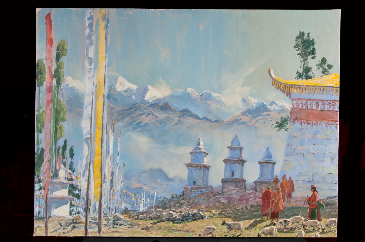 Sanga Choelling, Sikkim autorstwa Tim Scott Bolton