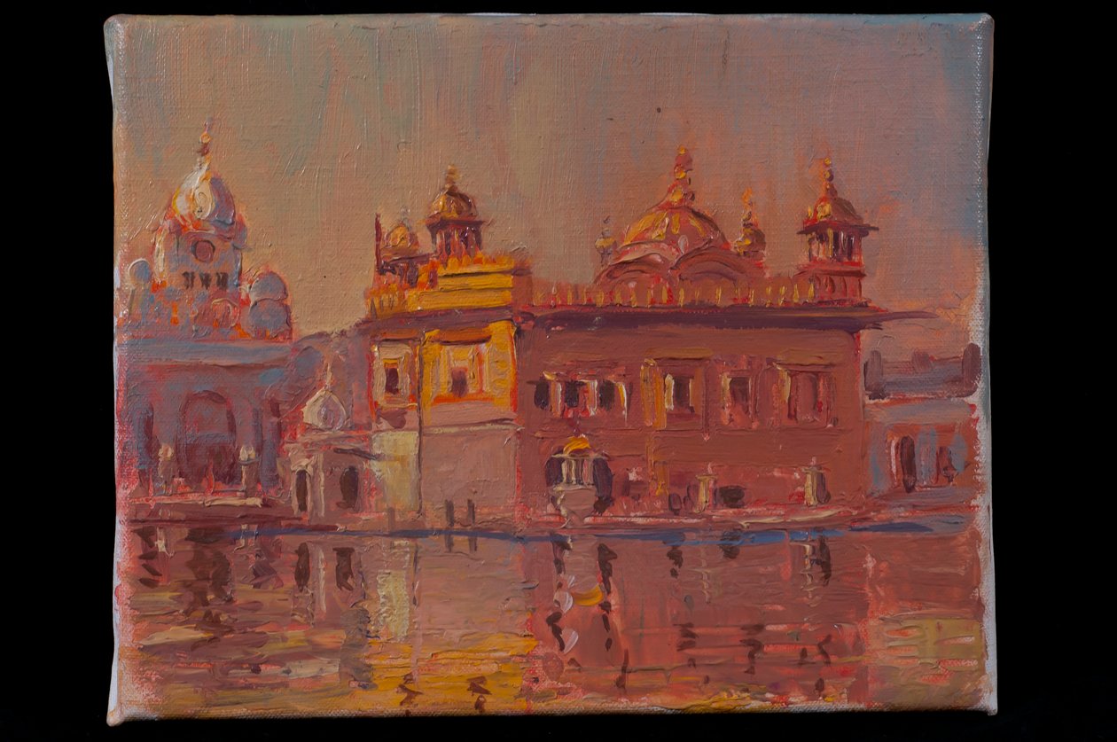 Zachód słońca, Amritsar autorstwa Tim Scott Bolton