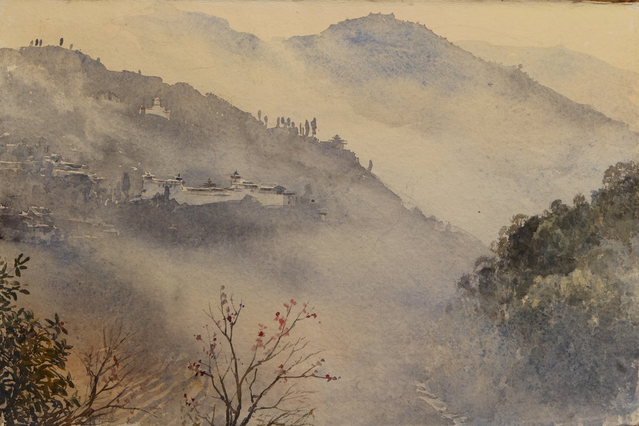 Trongsa Dzong autorstwa Tim Scott Bolton