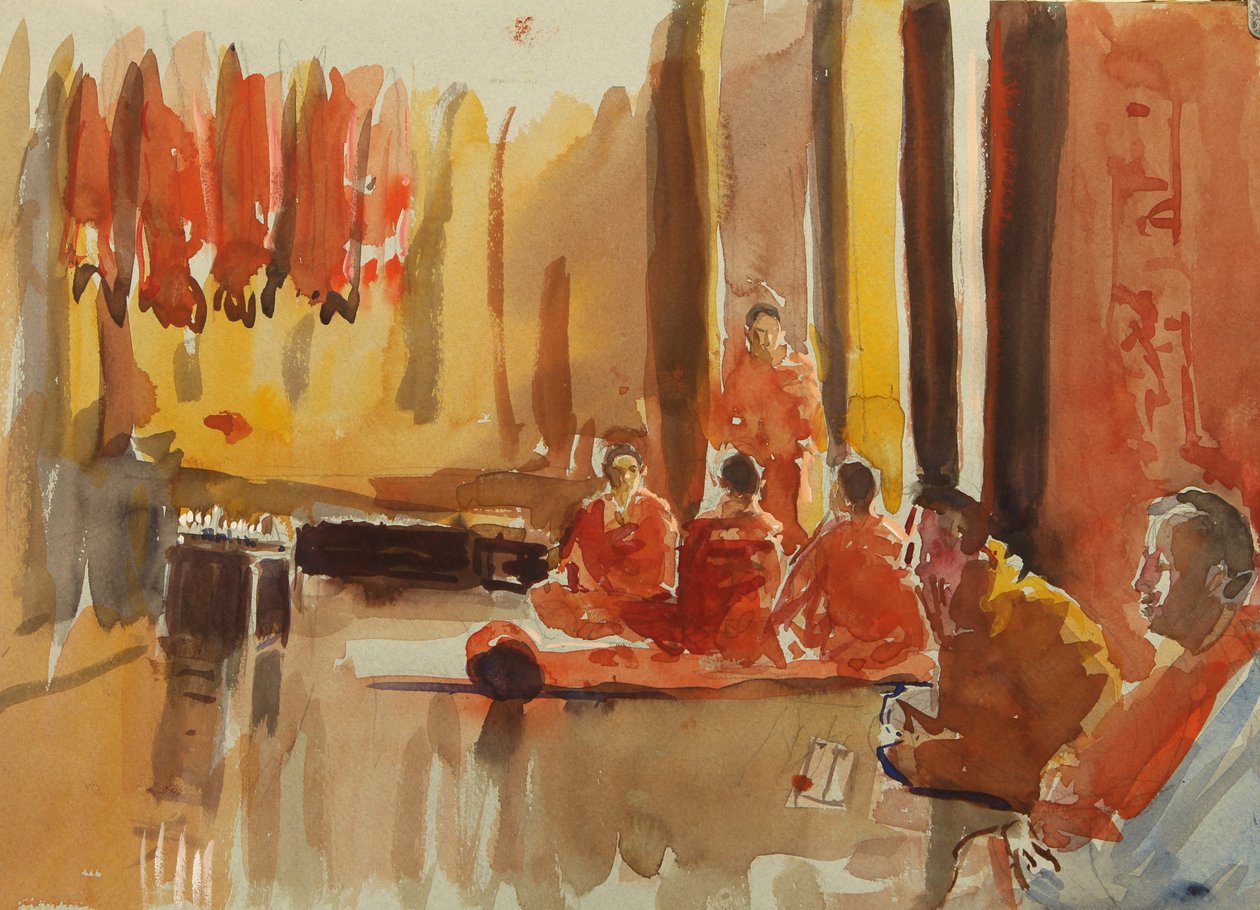 Mnisi z Trongsa autorstwa Tim Scott Bolton