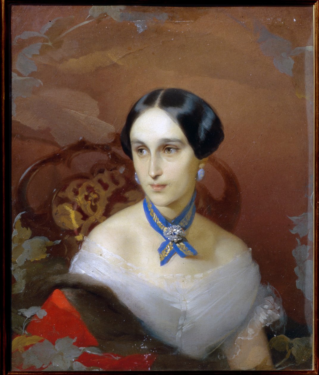 Portret Natalii Puszkiny Lanskiej (Natalia Nikołajewna Gontczarowa autorstwa Timofei Andreyevich Neff