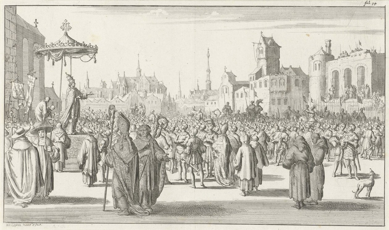 Papież Urban II głosi pierwszą krucjatę, 1683 autorstwa Timotheus Ten Hoorn