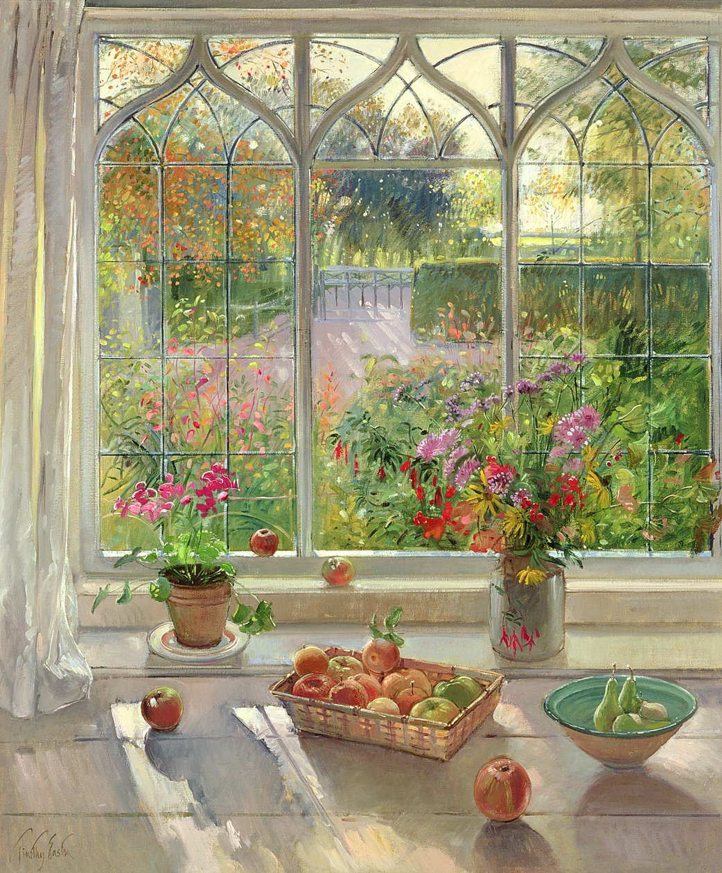 Jesienne owoce i kwiaty, 2001 autorstwa Timothy Easton