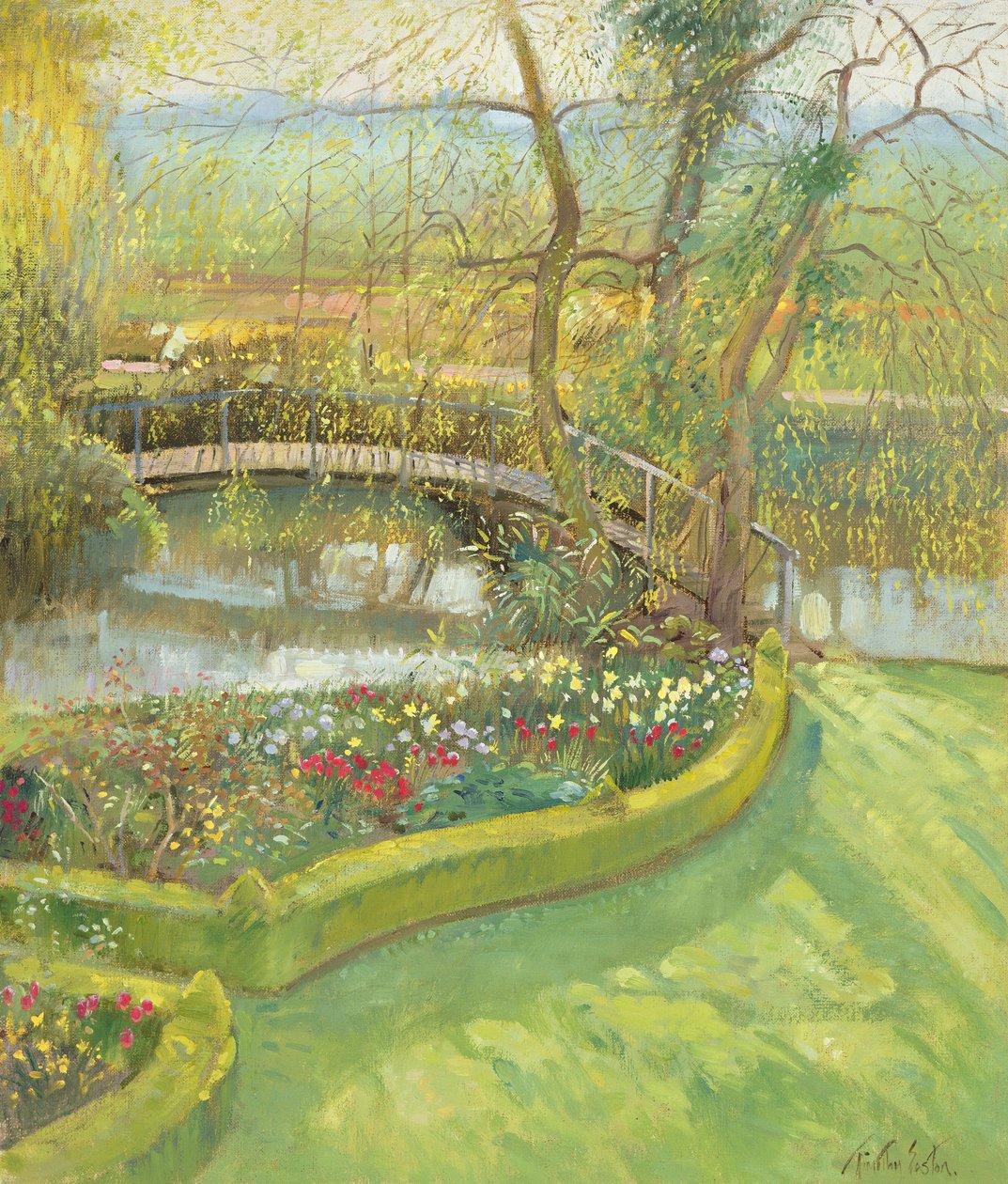 Most nad wierzbą, Bedfield autorstwa Timothy Easton