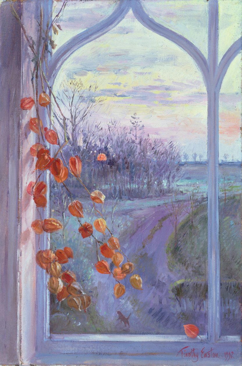 Latarnie o zachodzie słońca autorstwa Timothy Easton