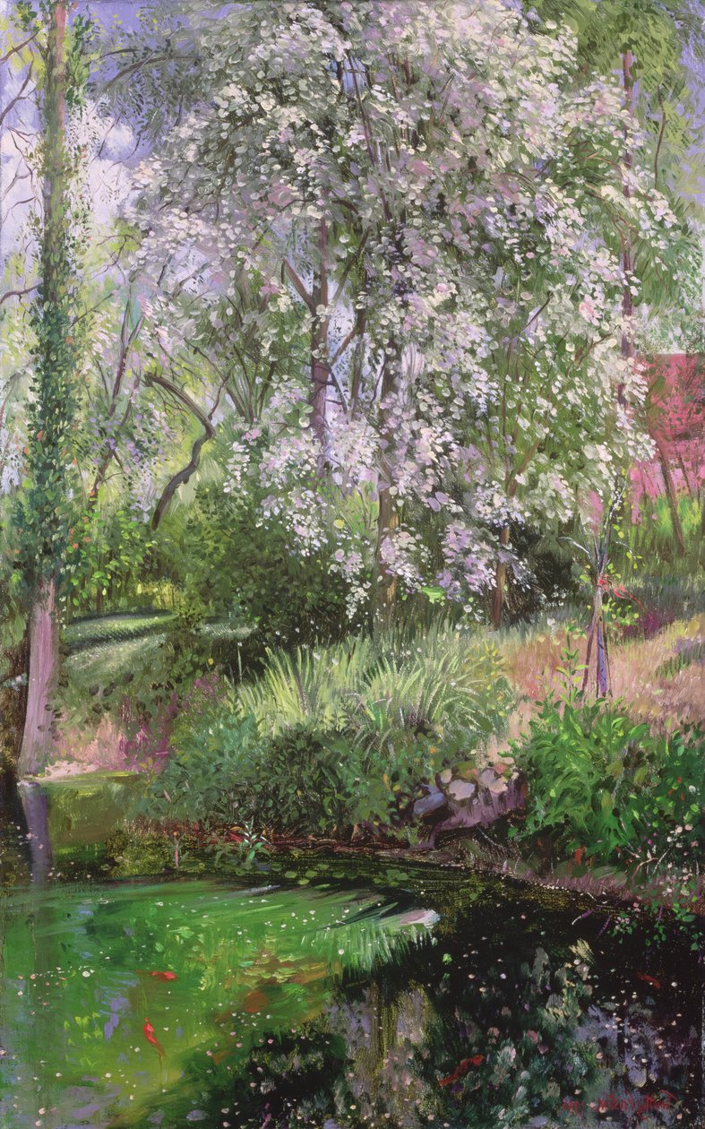 Majowe płatki na skraju fosy autorstwa Timothy Easton